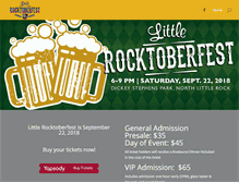 Tablet Screenshot of littlerocktoberfest.com